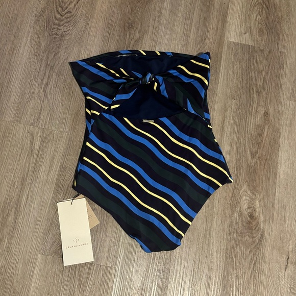 Anthropologie x Cala de La Cruz Alison One-Piece Strapless Swimsuit - Picture 7 of 13